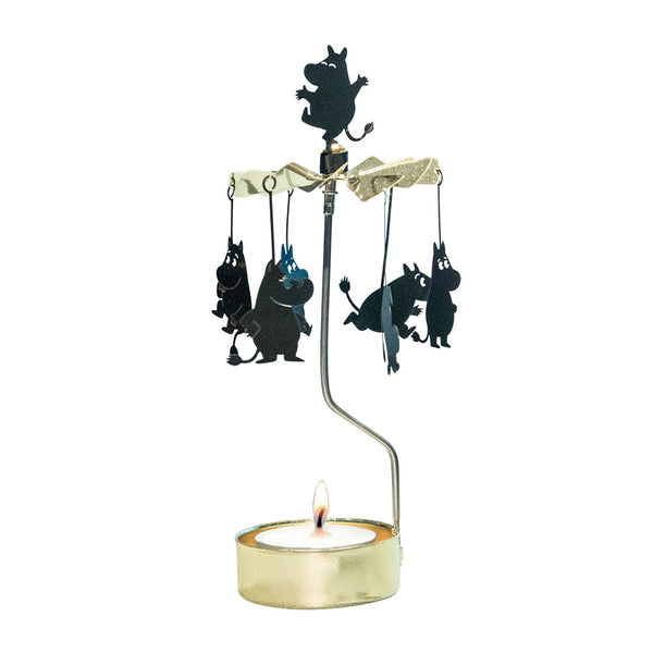 Rotary candle holder - Moomin Gold