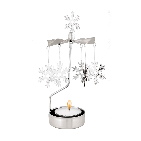 Rotary candle holder - Snow Flake