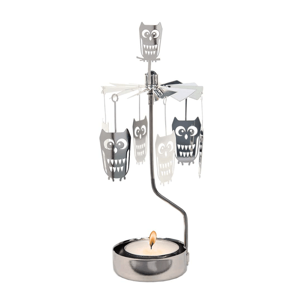Rotary candle holder - Owl