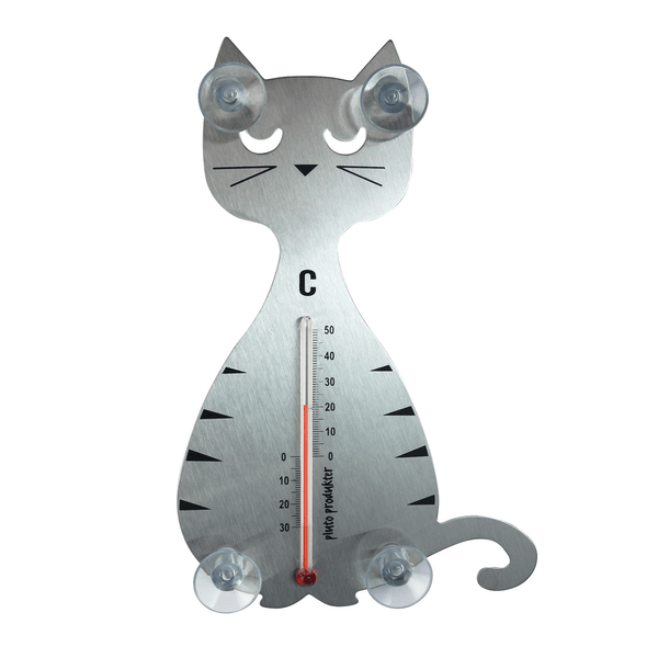 Thermometer - Cat Silver