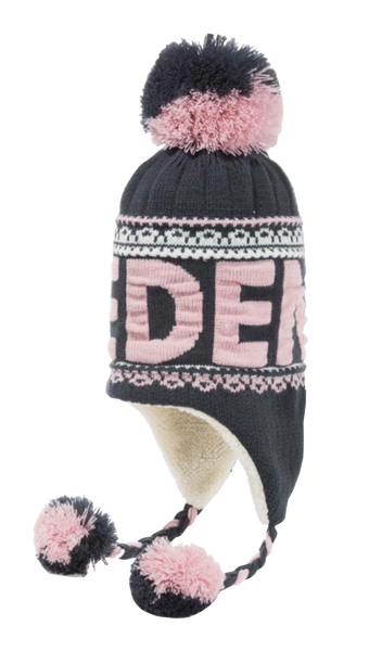 Robin Ruth - Winter cap Grey/Pink with Sweden