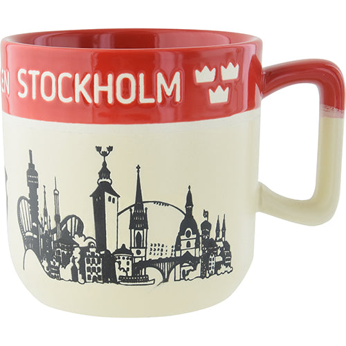 Mug -  STOCKHOLM, TWO TONES DARK RED