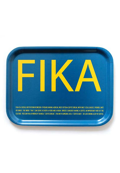 Fika - Blue/Yellow Tray