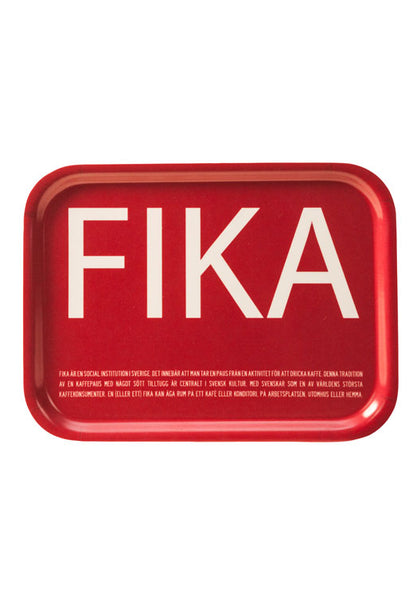 Fika - Red Tray