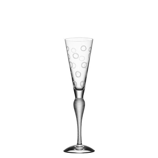 Orrefors Clown Champagne, Frost Circles