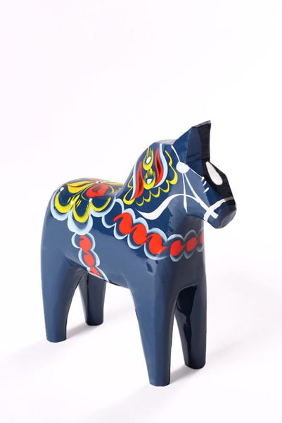 Dala Horse - Blue (5cm to 30cm)