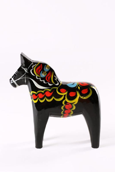 Dala Horse - Black (5cm to 30cm)