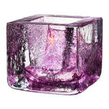 Kosta Boda - Brick candle block (Purple)