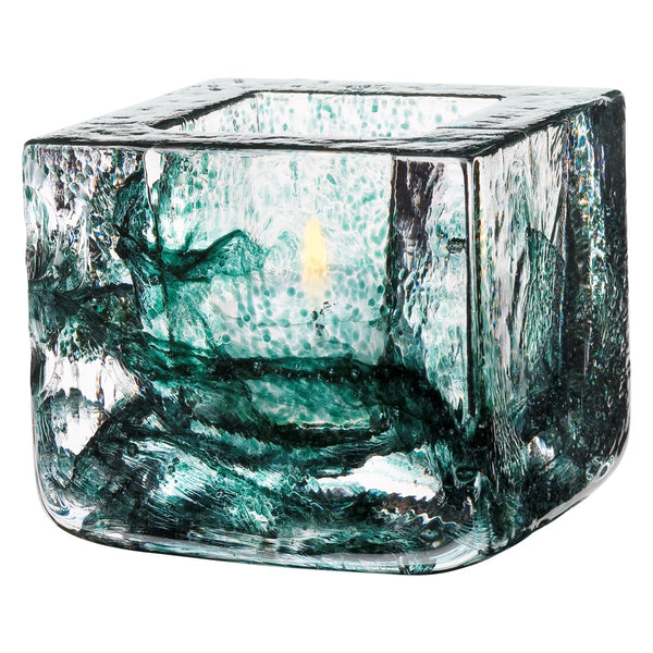 Kosta Boda - Brick candle block (Green)