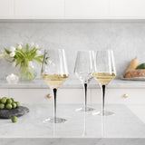 Orrefors - Metropol white wine glass 40 cl Black (2-pack)