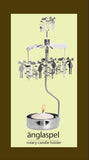 Rotary candle holder - Moose in Forest