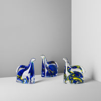 Kosta Boda - Swedish horse Blue & yellow
