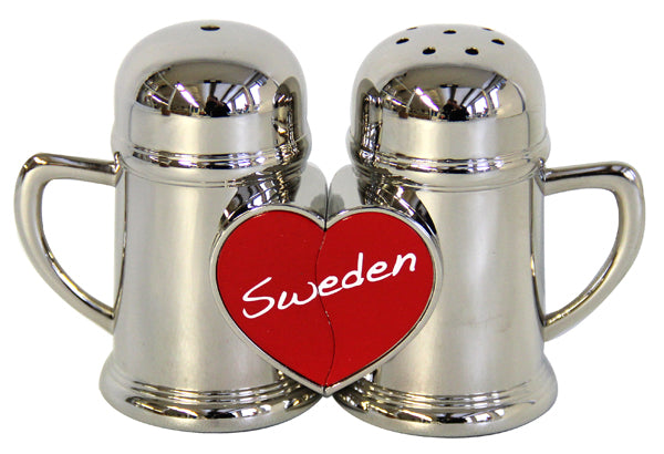 SALT & PEPPER SET, HEART SWEDEN