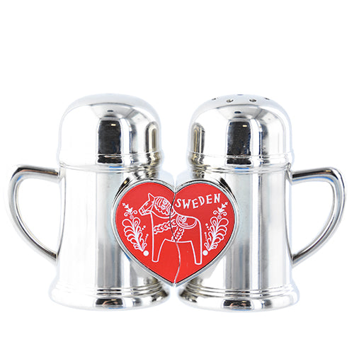 SALT & PEPPER SET, HEART DALA HORSE SWE