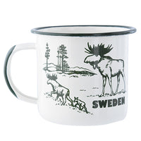 Mug - ENAMEL MUG MOOSE, SWEDEN