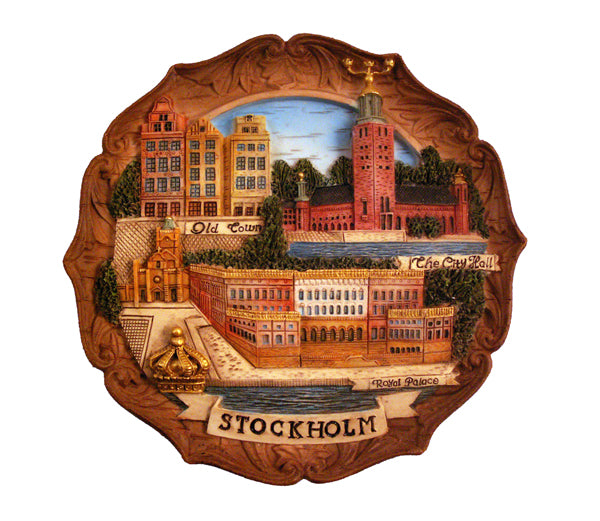 PLATE 3D STOCKHOLM , 12CM