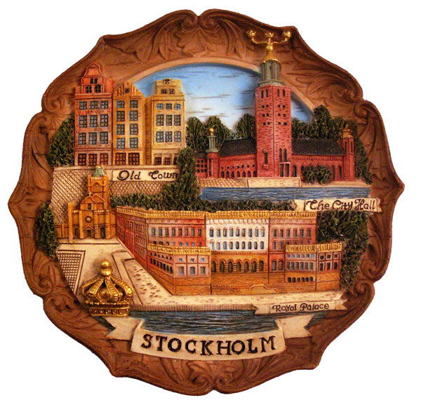 PLATE 3D STOCKHOLM , 21CM