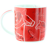 Mug - DALA HORSE KURBITS SWE RED, 37CL