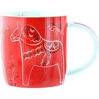 Mug - DALA HORSE KURBITS SWE RED, 37CL