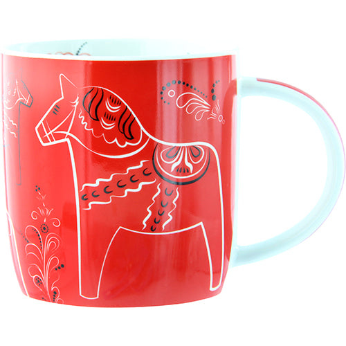 Mug - DALA HORSE KURBITS SWE RED, 37CL