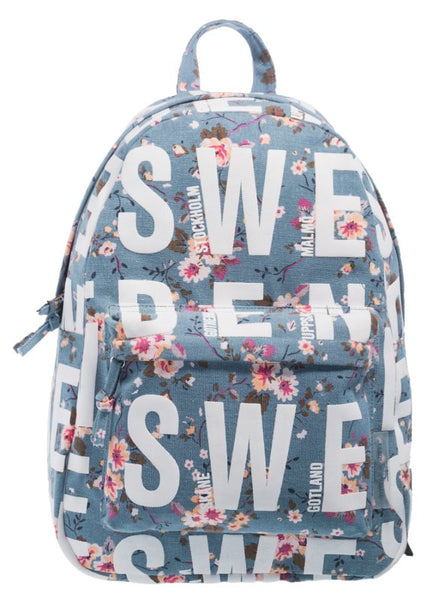 Robin Ruth -  Backpack Blue & Floral Sweden