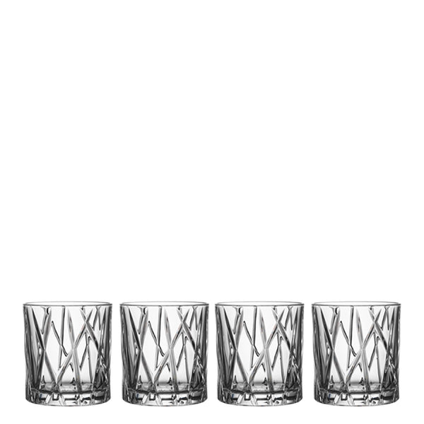 Orrefors City Old Fashioned, Set of 4