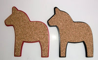 Pot Holder - Horse Cork 20cm Hot plate Blue