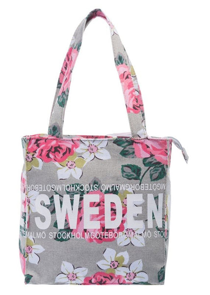 Robin Ruth - Canvas Bag Beige & Pink