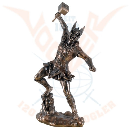 Thor Norse god of thunder bronze