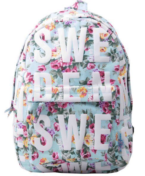 Robin Ruth -  Backpack Turquoise & Floral Sweden