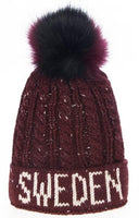 Robin Ruth - Winter Cap Burgundy and Black