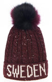 Robin Ruth - Winter Cap Burgundy and Black